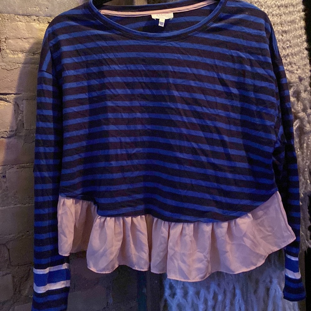 ANTHROPOLOGIE Deletta Ruffled Rugby Pullover - Picture 4 of 7